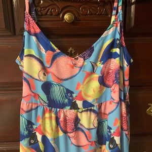 Show me your mumu Caroline maxi fishy print